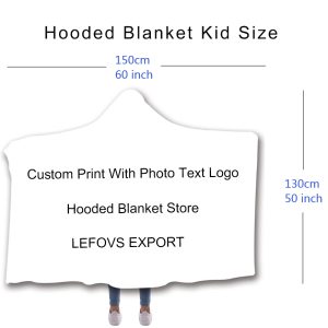 hooded blanket kid size