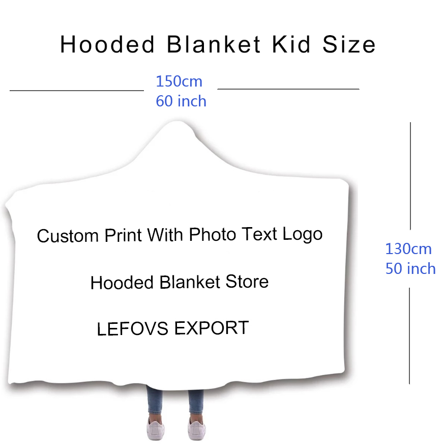 hooded blanket kid size